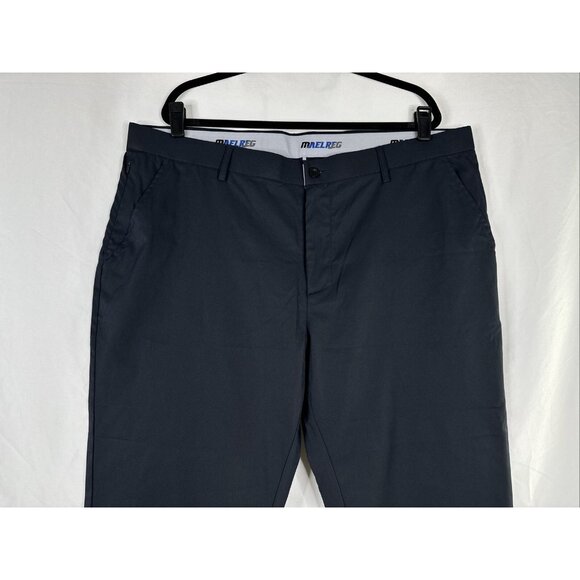 MAELREG Performance Proflex Golf Pants Mens Size 42 x 32 Black UPF 30 Stretch - Picture 2 of 16